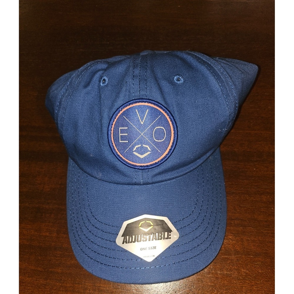 Evoshield Men's Lightweight Unstructured Hat‎ Cap Casual Blue Logo Adjustable